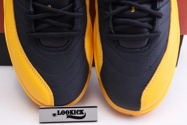 1st Kicks 130690-070 Jordan Gold Air Black Retro 12 University 0714